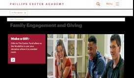 
							         Parent Giving | Phillips Exeter Academy								  
							    
