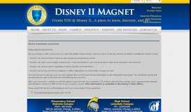 
							         Parent Gradebook Connection - - Disney II Magnet School								  
							    