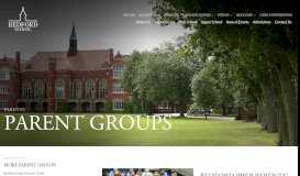 
							         Parent Groups - Bedford School								  
							    