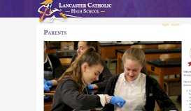 
							         Parent Home Page - Lancaster Catholic High School								  
							    