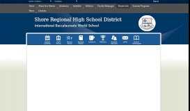
							         Parent Info / Home Page - Shore Regional High School								  
							    
