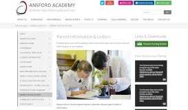 
							         PARENT INFO & LETTERS - Ansford Academy								  
							    