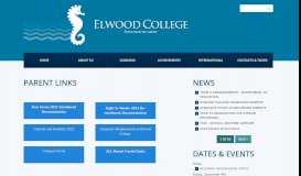 
							         Parent Information | Elwood College								  
							    