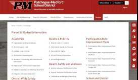 
							         Parent Information / Homepage - Patchogue-Medford School District								  
							    