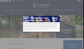 
							         Parent Information | Independent Day School | St Edward's Cheltenham								  
							    