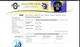 
							         Parent Information | Owosso Public Schools								  
							    