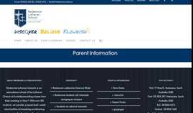 
							         Parent Information – Redeemer Lutheran School								  
							    
