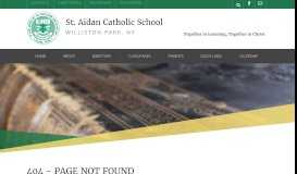 
							         Parent Information - St. Aidan School								  
							    
