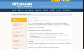 
							         Parent Information - St. Louis - KIPP St. Louis								  
							    