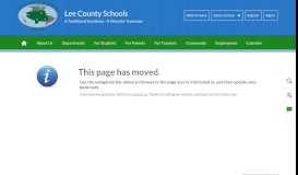 
							         Parent Information / STI Parent Portal - Lee County School District								  
							    