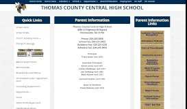 
							         Parent Information - Thomas County Central High School								  
							    