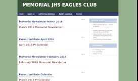 
							         Parent Institute Calendar - memorial jhs eagles club - Digital PTO								  
							    
