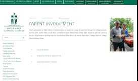 
							         Parent Involvement - Mater Maria								  
							    