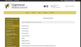 
							         Parent Links - Upperman Middle School								  
							    