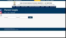 
							         Parent Login – Abu Dhabi Indian School, Branch-1 - ADIS ...								  
							    