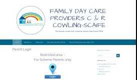 
							         Parent Login – Family Day Care Providers								  
							    