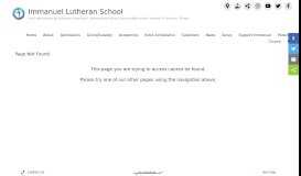 
							         PARENT LOGIN - Immanuel Lutheran School								  
							    