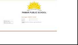 
							         Parent Login - Pawar Public School Dombivali								  
							    