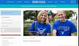 
							         Parent Newsletter | Parents | Luther College								  
							    