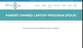 
							         PARENT OWNED LAPTOP PROGRAM – Southern River College								  
							    