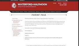 
							         Parent Page - Waterford-Halfmoon UFSD								  
							    