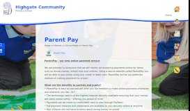 
							         Parent Pay | Highgate Community Primary School								  
							    