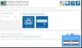 
							         Parent Portal Access - Notley High School & Braintree Sixth Form								  
							    