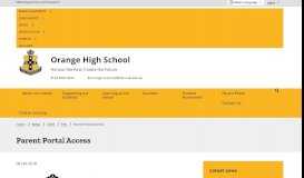 
							         Parent Portal Access - Orange High School								  
							    