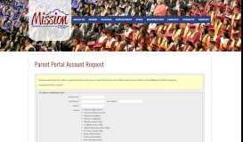 
							         Parent Portal Account Request Form - Mission CISD								  
							    