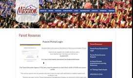 
							         Parent Portal Account Request – Parents – Mission ... - Mission CISD								  
							    
