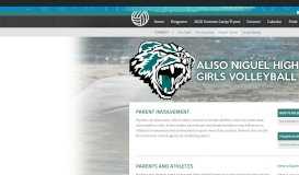 
							         Parent Portal - Aliso Niguel Girls Volleyball								  
							    