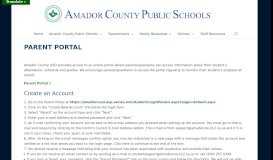 
							         Parent Portal - Amador County Unified School District								  
							    