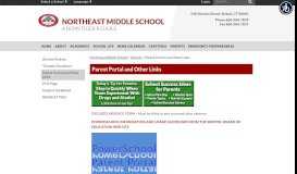 
							         Parent Portal and Other Links - Northeast Middle School								  
							    