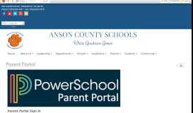 
							         Parent Portal - Anson County Schools - Cyberschool								  
							    