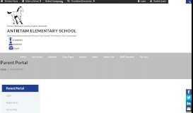 
							         Parent Portal - Antietam Elementary School								  
							    