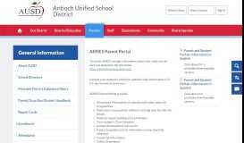 
							         Parent Portal - Antioch - Antioch Unified School District								  
							    