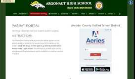 
							         Parent Portal – Argonaut High School								  
							    
