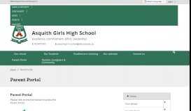 
							         Parent Portal - Asquith Girls High School								  
							    