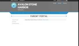 
							         Parent Portal - Avalon Stone Harbor Schools								  
							    