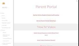 
							         Parent Portal - AVUSD								  
							    