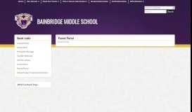 
							         Parent Portal - Bainbridge Middle School								  
							    