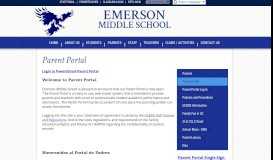 
							         Parent Portal - Basic Information - Emerson Middle School - Union								  
							    