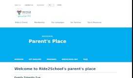 
							         Parent portal - Bicycle Network								  
							    