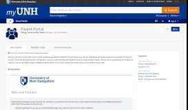 
							         Parent Portal (Billing, Financial Aid, Grades) | Durham, Law ... - myUNH								  
							    