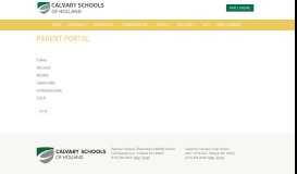 
							         Parent Portal - Calvary Schools of Holland, MICalvary Schools of ...								  
							    
