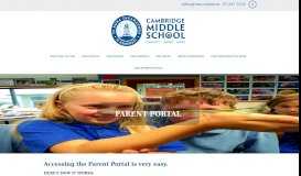 
							         Parent Portal - Cambridge Middle School								  
							    