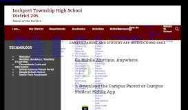 
							         Parent Portal / Campus Parent Mobile App - Lockport - Lths.org								  
							    