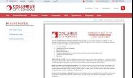 
							         Parent Portal / CCS Parent Portal - Columbus - Columbus City Schools								  
							    