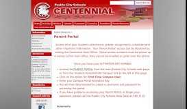 
							         Parent Portal - Centennial High School								  
							    
