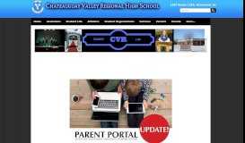 
							         Parent Portal - Chateauguay Valley Regional High School								  
							    